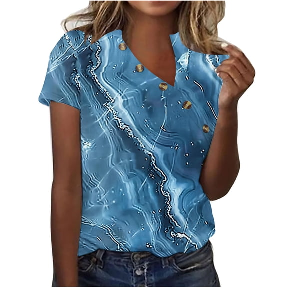 Womens Tops Dressy Casual Sexy Summer Blouses Elegant Blouses for Women Evening Party Womens T Shirts Graphic V Neck