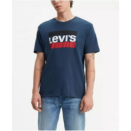 Levi's SPORTSWEAR LOGO DRESS BLUES Men's Graphic Tees, US Small