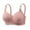 Pinks, variant on Ribbed Wireless Bras for Women, Seamless Wide Straps Lingerie, Adjustable Solid Color Everyday Bralette