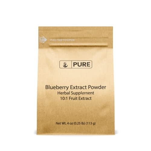 Pure Original Ingredients Blueberry Extract Powder 4 oz Non-GMO, Gluten-Free, Herbal Supplement