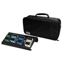 Gator Cases Aluminum Guitar Pedal Board with Carry Bag; Small: 15.75" x 7" - Stealth Black - GPB-LAK-1