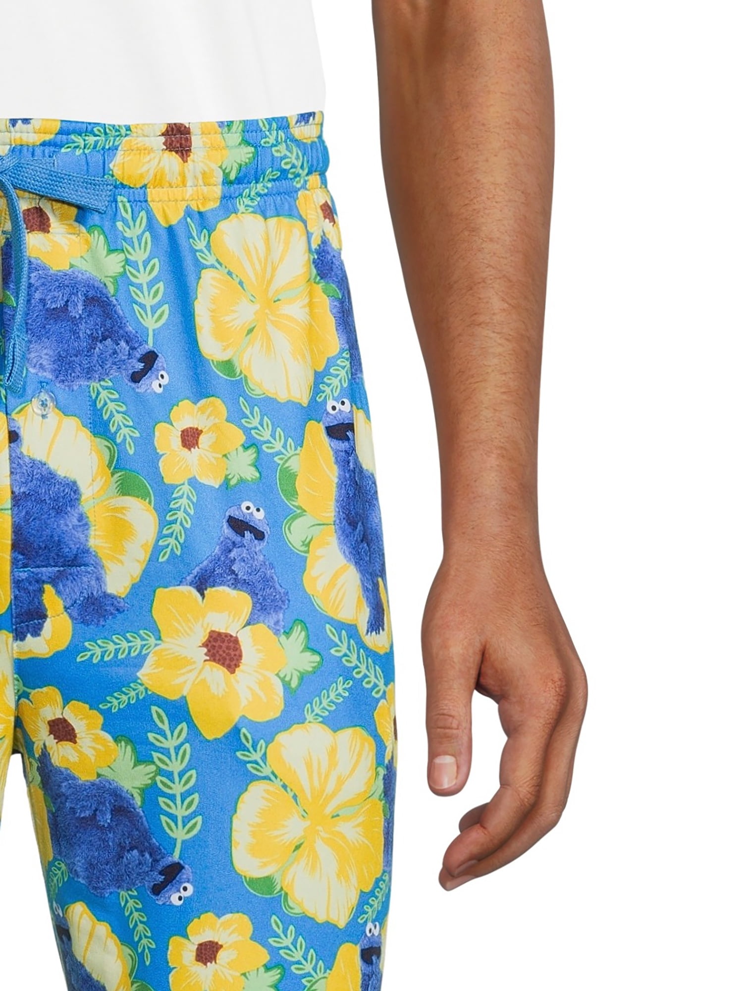 Sesame Street Men’s Cookie Monster Print Sleep Pants, Sizes S-2XL