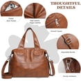 thumbnail image 5 of Sunyuer Elegant Vegan Leather Handbag - Large Capacity Shoulder Bag with Adjustable Strap, 5 of 6