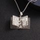 thumbnail image 3 of Collar religioso con cadena de clavícula bíblica con símbolo de cruz callejera europea americana, 3 of 5