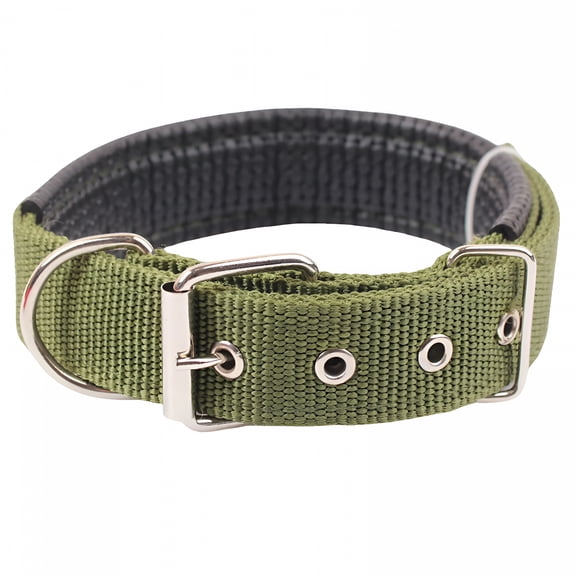 GASTROPOD Adjustable Dog Collar,Heavy Duty Breathable Nylon Wide Dog Collars with Metal Buckle D Ring for Large Medium Small Dogs