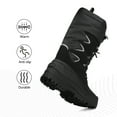 thumbnail image 4 of Nortiv8 Mens Snow Boots Insulated Water-resistant Thermolite Winter Outdoor Hiking Boots MOUNTAINEER-1M BLACK Size 11, 4 of 8