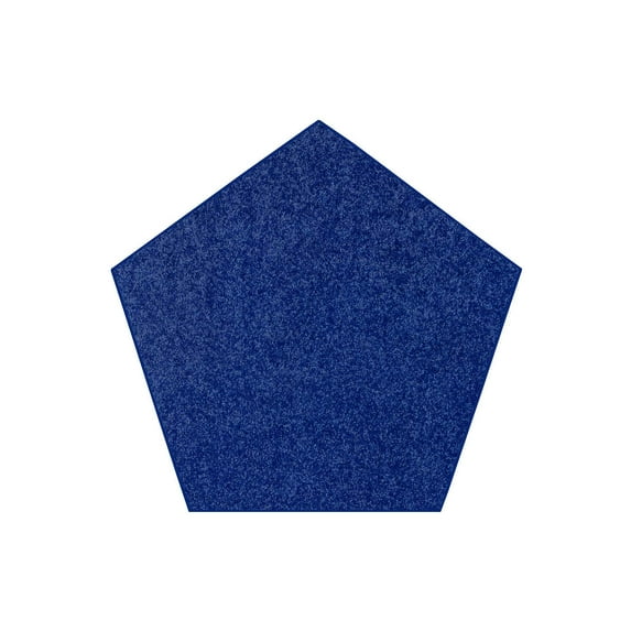 Color World Collection Way Kids Favourite Area Rugs Neon Blue - 8' Pentagon