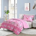 thumbnail image 2 of Dream Factory Magical Princess Ultra Soft Microfiber Girls Comforter Set, Pink, Twin, 2 of 5