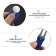 thumbnail image 4 of Outil de Divot de Golf Outil de Divot Pliant Marqueur de Balles Outil de Divot en Acier Inoxydable, 4 of 8