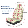 thumbnail image 3 of Daiia Dragon Fruit 1 Printed Car Seat Cover - Waterproof & Sweatproof - Universal Fit, Machine Washable, Non-Slip - Seat Protector for Car, Truck, SUV, Van (1 Pack), 3 of 5