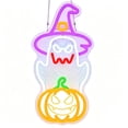 thumbnail image 4 of Halloween Ghost Zone Neon Sign, Spooky Haunted Mansion Decor LED Neon Signs, Ghost Neon Light Up Sign for Haunted House Man Cave Bar Party Christmas Decor, 4 of 8
