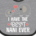 thumbnail image 4 of Inktastic Best Nani Ever Grandchild Boys or Girls Baby Bib, 4 of 4