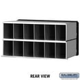thumbnail image 4 of Salsbury Industries 2212 Aluminum Mailbox, 12 Doors, Rack Ladder System, Aluminum with Black Trim, 4 of 4