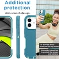thumbnail image 5 of iPhone 17 Case Cover 3 Layer Rugged / Heavy Duty / Shockproof 6.1" Teal, 5 of 6
