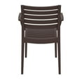thumbnail image 4 of Compamia Artemis Outdoor Dining Arm Chair Brown, Set of 2, 4 of 7