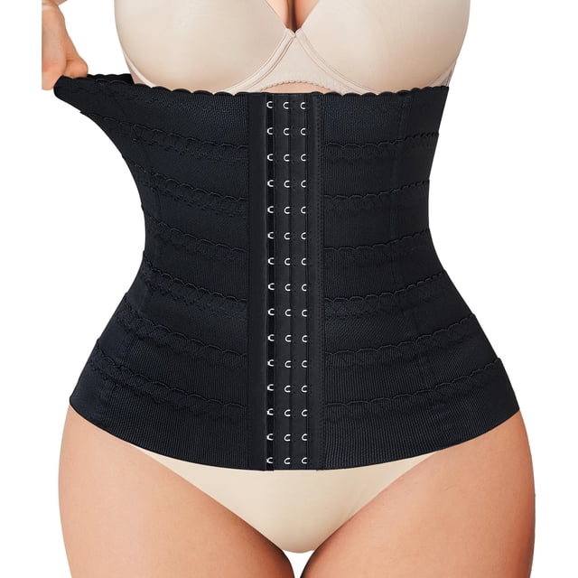 Faja reductora de cintura Nebility para control abdominal, negra, talla M