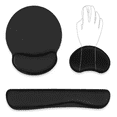 thumbnail image 1 of Reposa Muñecas Teclado Ratón Juego Almohadillas Cojín Tapete Xtellar Negro, 1 of 3