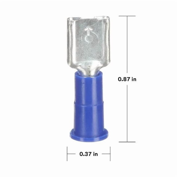 3m Scotchlok Female Disconnect, Blue, 16-14AWG, PK100 MVU14-250DFX