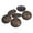 Antique Brass 44L, variant on Mibo 10pcs Zinc Die Cast Metal Shank Button - Renaissance Floral Pattern - 24L(15mm) - Antique Brass