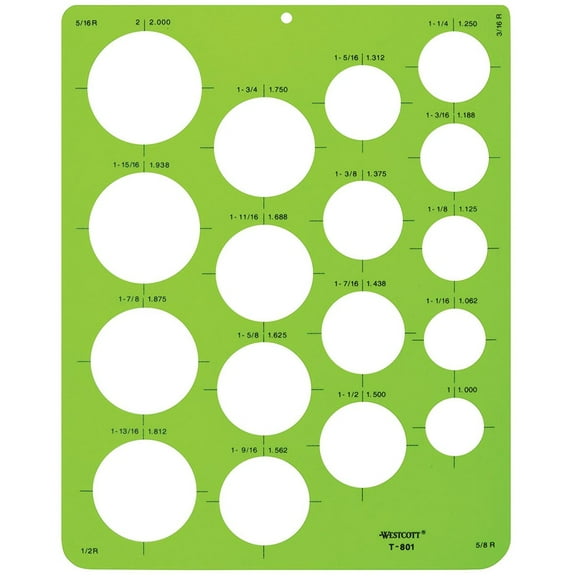 Westcott Circles Template
