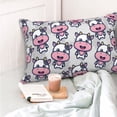 thumbnail image 4 of Rateoe Baby Cow Pattern Decorative Pillow Case,Throw Pillow Covers,Plush Pillow Cover,Soft Pillow Case,Velvet Pillow Case-16"x24", 4 of 6