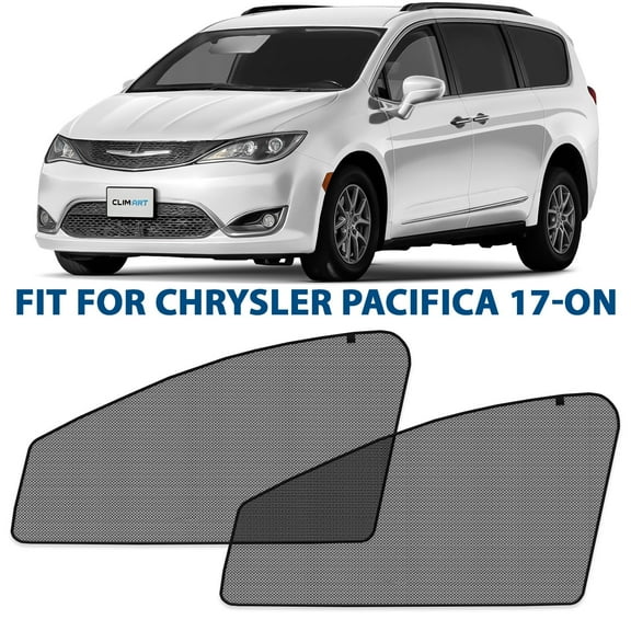 CLIM ART Magnetic Car Window Sunshade For Chrysler Pacifica 2017-2026, 2 Pc.Set, Side Glass Covers Screen, Block Sun Rays Curtains, Window Shield Sun Shade in Cars, Camping accessories - MS0153