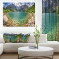 thumbnail image 1 of Panorama du Lac Tatra à l'Aube - Impression sur Toile Paysage, 1 of 3