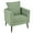Green, variant on Accent Chair,Fabric Armchair Club Chair Single Chair Upholstered Arm Chair with Solid Wood Legs for Living Room/Bedroom,Green