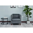 thumbnail image 4 of Kingway Furniture Avin Velvet Nail Head Livingroom Chair in Beige, 4 of 5