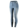 thumbnail image 5 of Horze Kaia Womens High Waist Denim Silicone Full Seat Breeches, 5 of 6