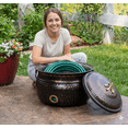 thumbnail image 4 of BirdRock Home Decorative Water Hose Pot with Lid - Distressed Bronze - 100 ft Hose, 4 of 10