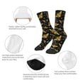 thumbnail image 3 of Honeii Hohey Bee Golden Embroidery Print Children's Colorful Socks,Unisex Kids and Toddlers' Cushioned Sock,Kids Athletic Crew Socks,for Everyday Wear and Sports, 3 of 5