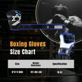 thumbnail image 6 of Flexzion Half Finger Boxing Gloves Grappling MMA Muay Thai UFC Sparring Punch Ultimate Mitts Sanda Fighting Training Sandbag Equipment Pair for Adult Men Hexagram Blue, 6 of 7
