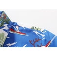 thumbnail image 4 of SSLR Big Boys' Santa Claus Party Tropical Ugly Hawaiian Christmas Shirts Casual Button Down Shirts, 4 of 8