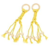 Soimiss Metal Banana Hanger Hook Yellow Cotton 2Pcs for Kitchen Use