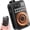 Black, variant on Portable FM Radio, Clip on Mini Pocket Radio with Bluetooth Speaker, Digital Tuning, 650mAh Rechargeable Battery Support TF Card Play,Large Speaker,Sleep Timer,Earphone Jack,Easy for Elders Kids Use