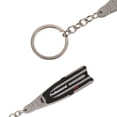 thumbnail image 4 of Sonducket Llavero con aletas, ligero, portátil, con tema de buceo, llavero fácil de combinar, soporte liso, accesorio para llaves, billetera Accesorios de disfraces Gris, 4 of 6