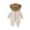 Beige, variant on Fesfesfes Winter Infant Onesies Baby Bodysuit Girls Boys Long Sleeved Down Cotton Coat Hooded Romper Zippered Jumpsuit Crawling Suit On Sale