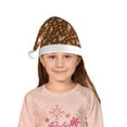 thumbnail image 5 of Haiem Autumn Thanksgiving Pattern Santa Hat Confortable Velvet Christmas Hat for Christmas Party Favors Fit for Adults and Kids, 5 of 6