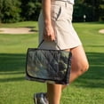 thumbnail image 4 of Xixirimido Golf Cart Seat Cover Quilted Golf Cart Seat Towel Blanket with 4 Pockets Fit for 2 Person Seats Carts Portable Travel Friendly Easy Carrying, Cat Butterfly Forest, 4 of 8