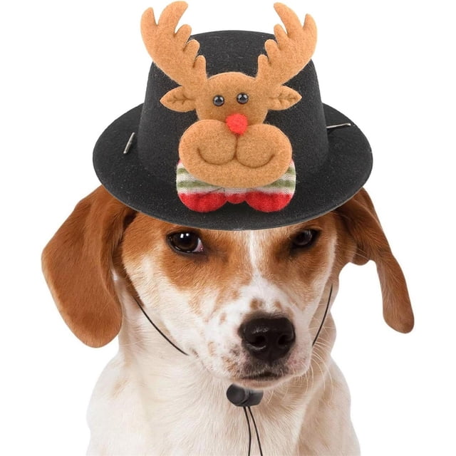 Ganfancp Christmas Dog Hat Pet Santa Hat Santa Claus Design Hat Pet Costumes Comfortable Dog Christmas Outfit Christmas Cosplay Dress Accessories Soft Winter Holiday Ofertas Del Día 1X Gorro de Navid