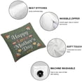 thumbnail image 4 of Nawypu Decorative Mothers Day Pillow Cover 2pcs Indoor Throw Pillow Covers Happy Mother's Day Cushion Case for Living Room Couch Sofa Patio Home Decor White, 4 of 6