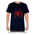 thumbnail image 1 of Playera Spiderman para Hombre, Cuello Redondo Manga Corta Estampado Araña Rojo con Negro Talla 14, 1 of 3