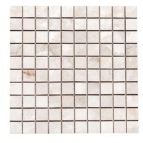 The Tile Life Banff 4" x4" Onice Bianco  Matte Porcelain Mosaic Tile Sample, 1 Piece