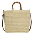 thumbnail image 1 of Bolso Mano para Mujer Bandoleras Tejidas Paja Cordón Gran Capacidad Playa, 1 of 9