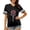 v#18Black106, variant on Womens Shirts Colorful Stars & Fireworks Pattern Short Sleeve V Neck Celebrate America'S 250Th Anniversary For 4Th Of July Holiday Nautical Tops,White,Xl