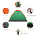 thumbnail image 6 of Hassch Camping Tent for 2 Person, Portable Dome Tent, Waterproof Tent with Carrying Bag for Hiking, Fishing, Picnic, Green & Orange, 6 of 7