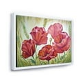 thumbnail image 3 of Designart 'Blossoming Red Poppies In The Morning' Traditional Framed Canvas Wall Art Print, 3 of 5