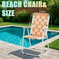 thumbnail image 2 of VibrantEcho Webbed Lawn Chairs Set of 2, Foldable Metal Patio Chairs Stable Steel Outdoor Chair for Camping, Fishing, Beach, Poolside, Backyard and BBQ, 2 of 14