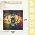 thumbnail image 2 of 5 Pack Winged Audio Speaker Baby Muslin Washcloths, Bright Colorful Soft Absorbent Face Towel Burp Cloths Cotton Bath Wipes Infant Wash Cloth for Newborn Boys Girls, 2 of 7